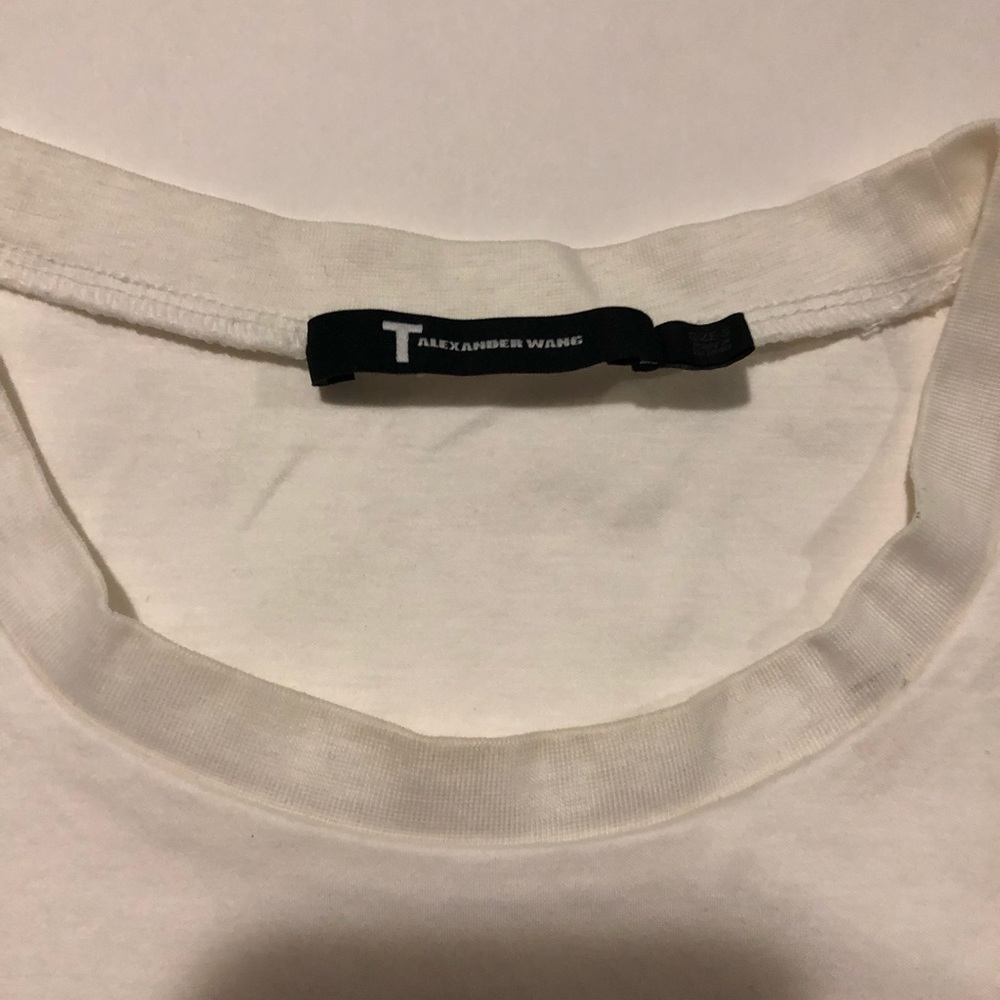 T by Alexander Wang - White 100% Cotton T-Shirt